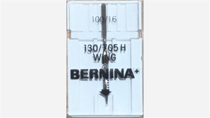 Bernina symaskinenål wing/vingenål str. 100